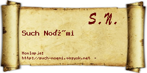 Such Noémi névjegykártya